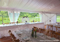 White Lining Adored Aluminum Framed Luxury Wedding Tents , Beach Wedding Marquee