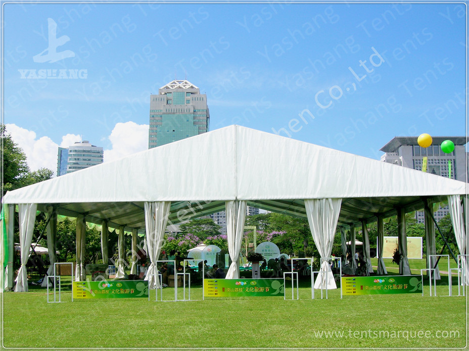 300 People White Sunshade Outdoor Event Tent , Party / Festival Event Tent