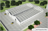 3000 Sqm Array Industrial / Commercial Tent Rentals Durable Aluminium A-Frame Marquee