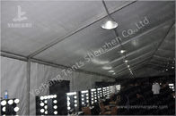 Durable 300 People Black Fabric Tent Structures , PVC Party Tent Marquee