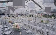 Luxury Clear Wedding Tent , Party Event Clear Top Tent Marquee 200~300 People Banquet