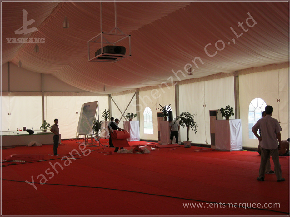 Enclosed Space Elegant Wedding Event Tent Clear Span Marquee White Canopy