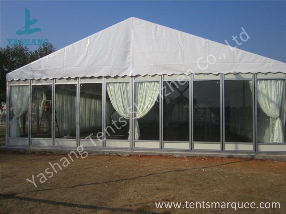 Transparent Glass Wall Outdoor Luxury Wedding Tents With Full Beautiful Decorations