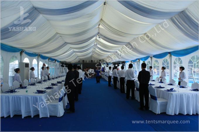 Алюминиевая структура свадьба украшение шатер , 200 человек свадебная вечеринка аренда шатра