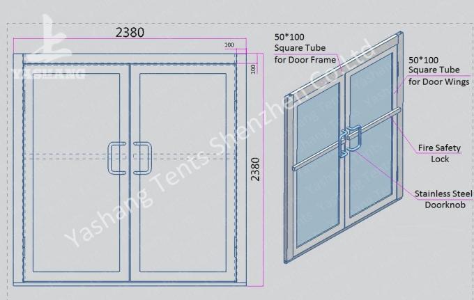 Термостойкие аксессуары для шатра высота настраиваемая ткани двери стеклянные двери роликовые ворота