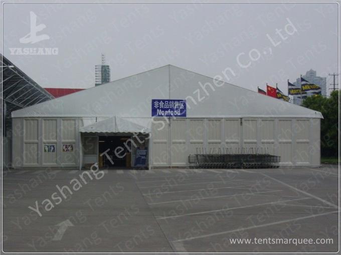Corrugated Sheet Wall Marquee Tent , Semi-permanent Car Parking Tent Marquee