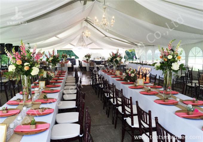 Simple Wave Roof Lining Deco Outside Aluminum Profile Luxury Wedding Tents