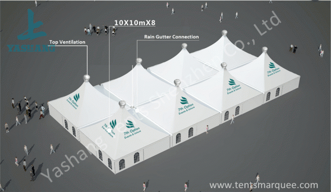 10 кс 10 немецких шатров высокого пика стиля, веддинг профиль алюминиевого сплава шатра украшения