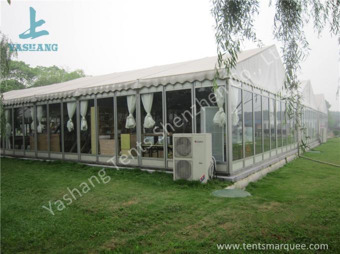 На открытом воздухе прозрачный шатер партии пагоды стеклянной стены для магазина ДИИ, 12 кс 18М