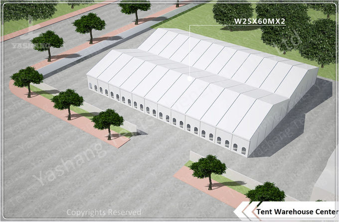 Large Span Aluminum Frame Industrial Storage Tents , Temporary Storage Tents